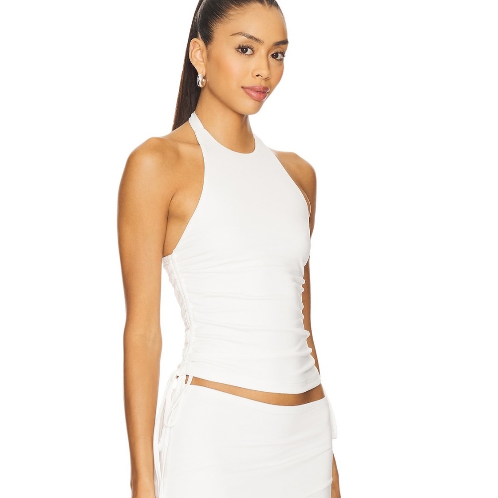 White Halter Top superdown revolve top. Part of the cammie set
